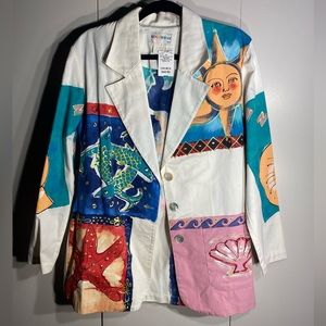 Vintage Handpainted Blazer/Jacket